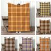 Chubby PPlaid Throw Lightweight G Flannel Blanket Soft Skinfriendly for Summer Cooling