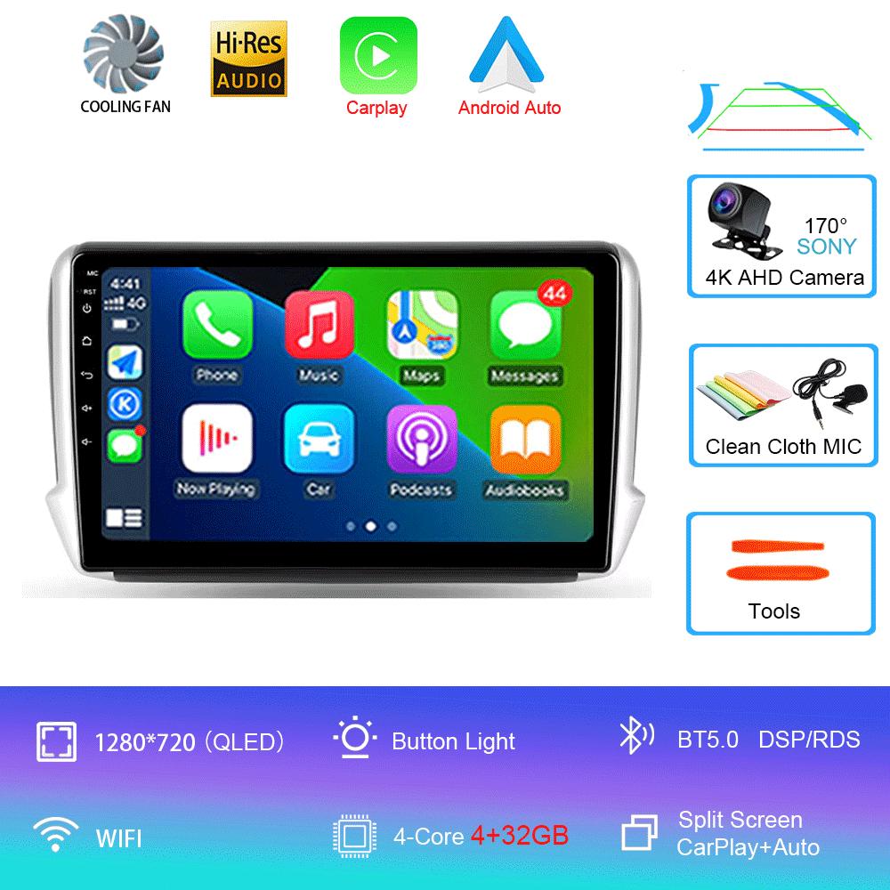 

Car Radio Android 14 Carplay For Peugeot 2008 208 Multimedia System 2012 - 2018 Navigation GPS Multimedia Player WiFi+4G stereo
