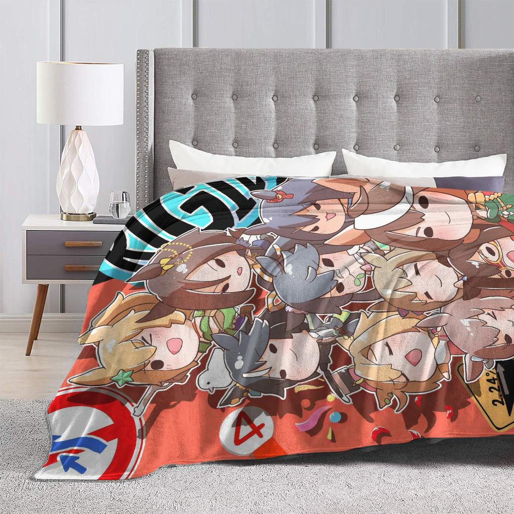 Anime Uma Musume Pretty Derby Blanket Fleece Winter Multifunction Lightweight Throw Blankets for Bedding Couch Bedspreads