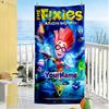 Fixies Customizable Name Beach Towel Quick-Dry Soft Microfiber Perfect for Traveling Yoga Camping and Swimming