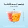 Temaiju Disposable Round Food Containers with Lids