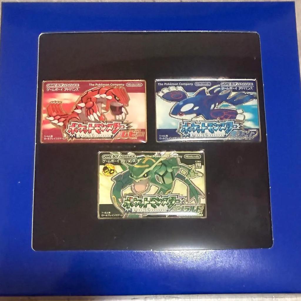 Pokemon Center Package Pins Collection Ruby Sapphire Emerald Set 3 2026