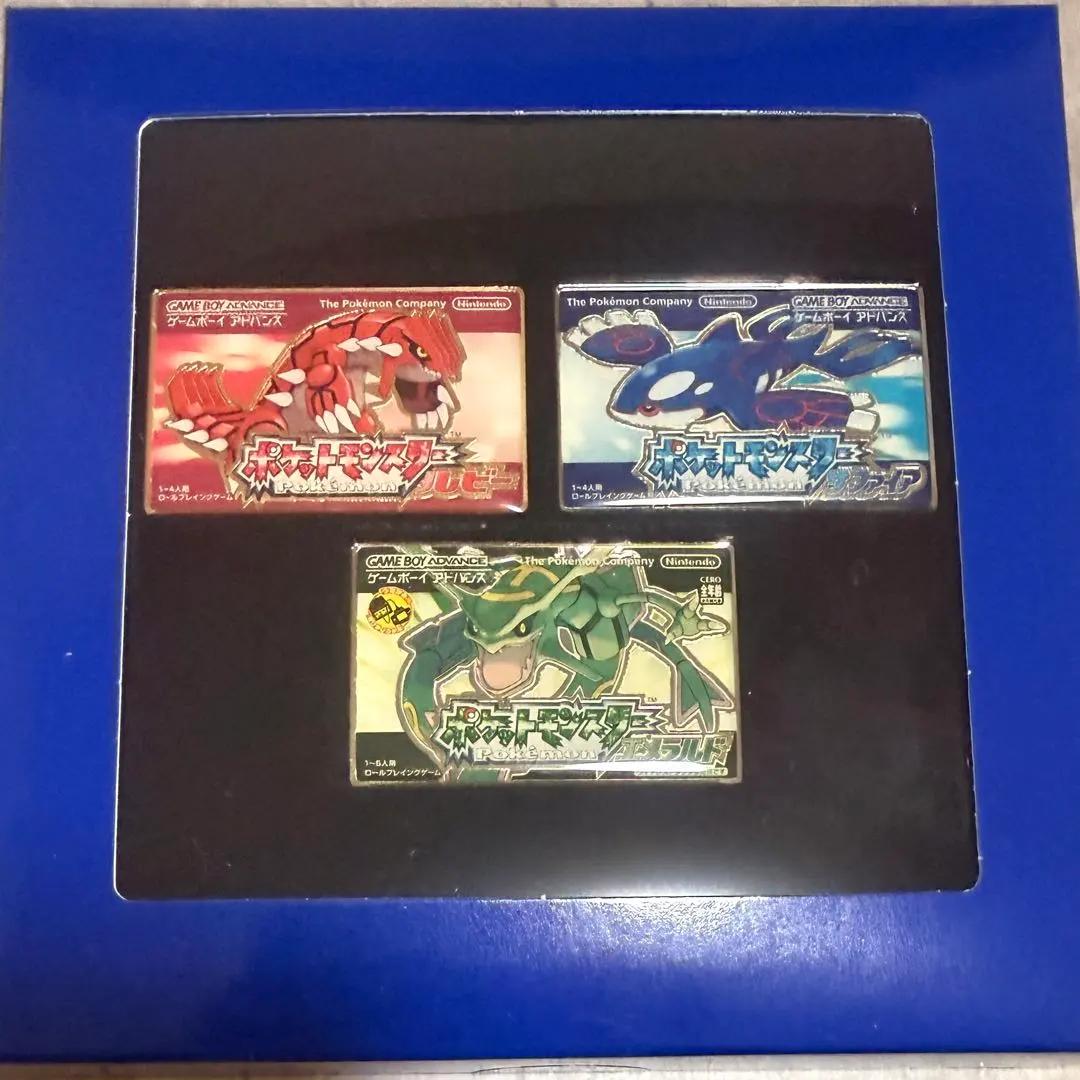 Pokemon Center Package Pins Collection Ruby Sapphire Emerald Set 3 2026