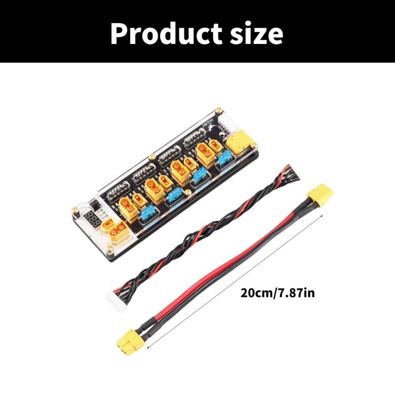 40A XT60 XT30 Plugs Battery Charger Board For 2-6S Batteries Featuring Integrated Discharger Shortcircuit Protections