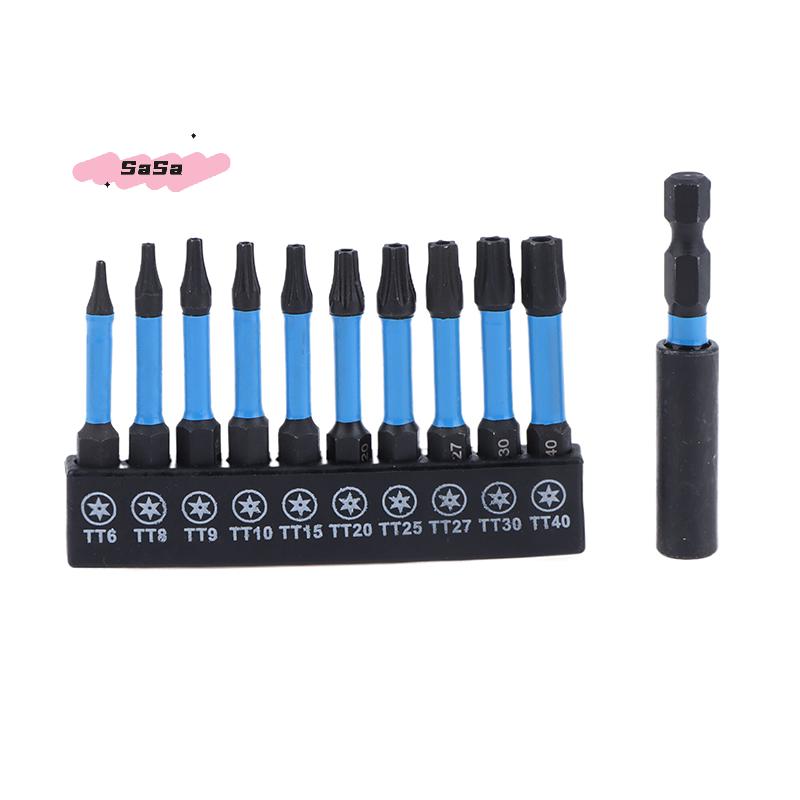 S-10/21Pcs Star Impact Drill Bit Set S2 Steel Hex Head Shank Magnetic Screwdriver Driver Bits Holder Wrench Electric Drill Tools