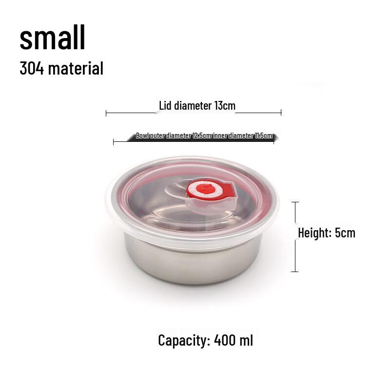 Leinuo 304 Stainless Steel Food Storage Bowls