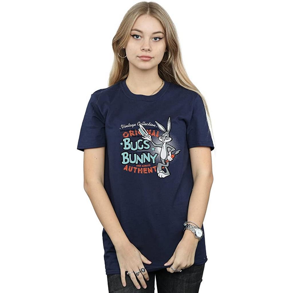 Looney Tunes Womens/Ladies Bugs Bunny Vintage Cotton Boyfriend T-Shirt