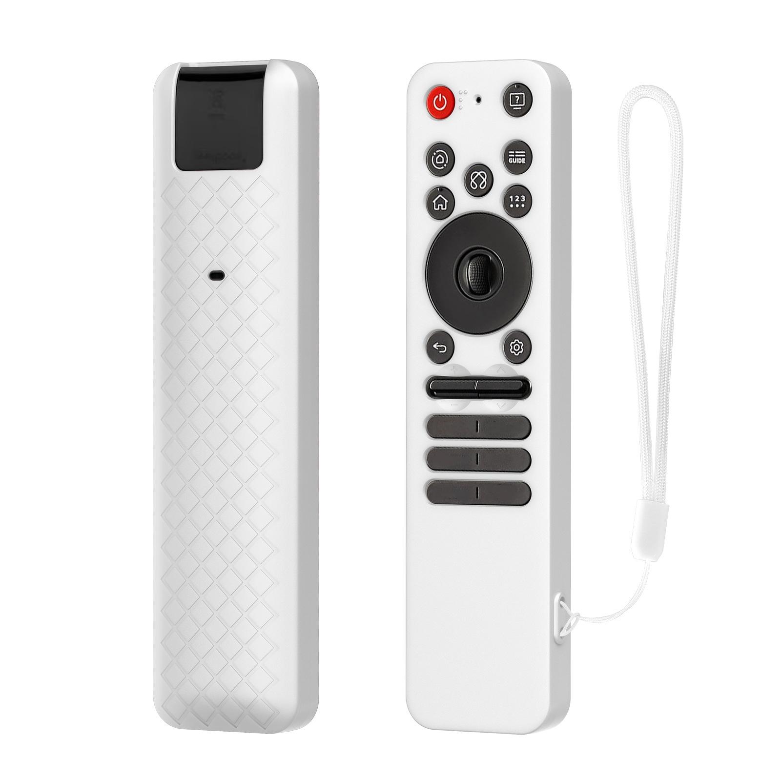 Remote Control Protective Cover Case Sleeve For MR25GA Shockproof Anti Drop Dustproof Silicone Anti-loss With Lanyard белый