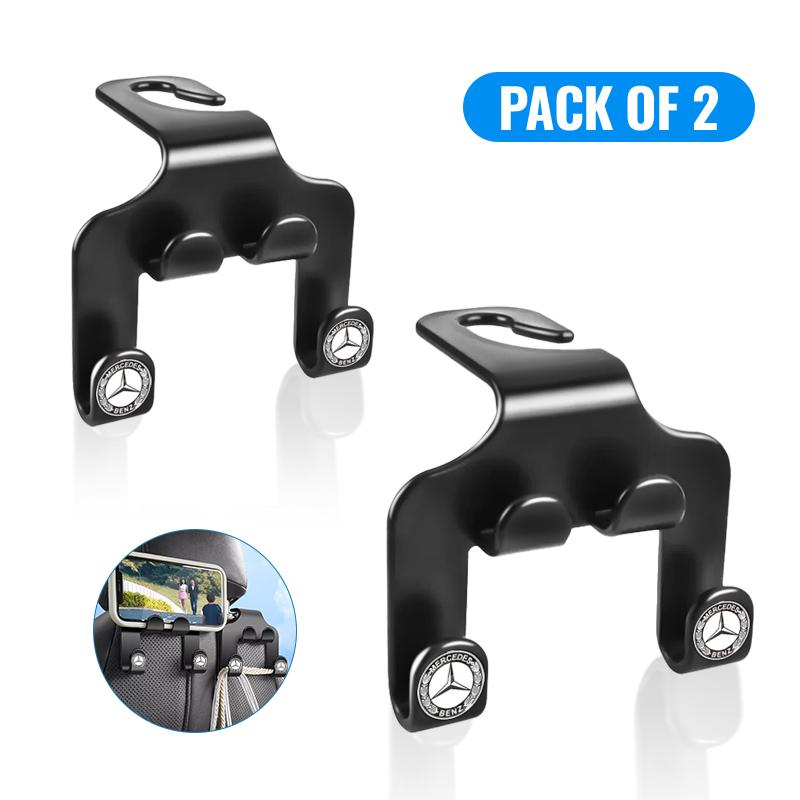 Car Seat Headrest Hook Multifunctional Storage Mobile Phone Holder For Mercedes Benz AMG W124 W202 W203 W204 W210 W211