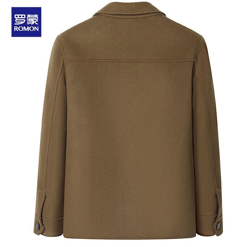 Men's Lamb Wool Double-faced Short Woolen Coat