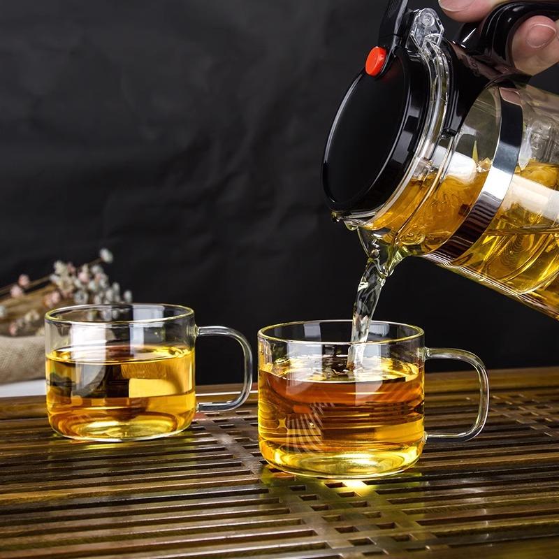 Tea Pot Sample Teacup Flower Tea Pot Chinese Kung Fu Tea Set Sample Teacup Small Teacup High-Quality Heat-Resistant