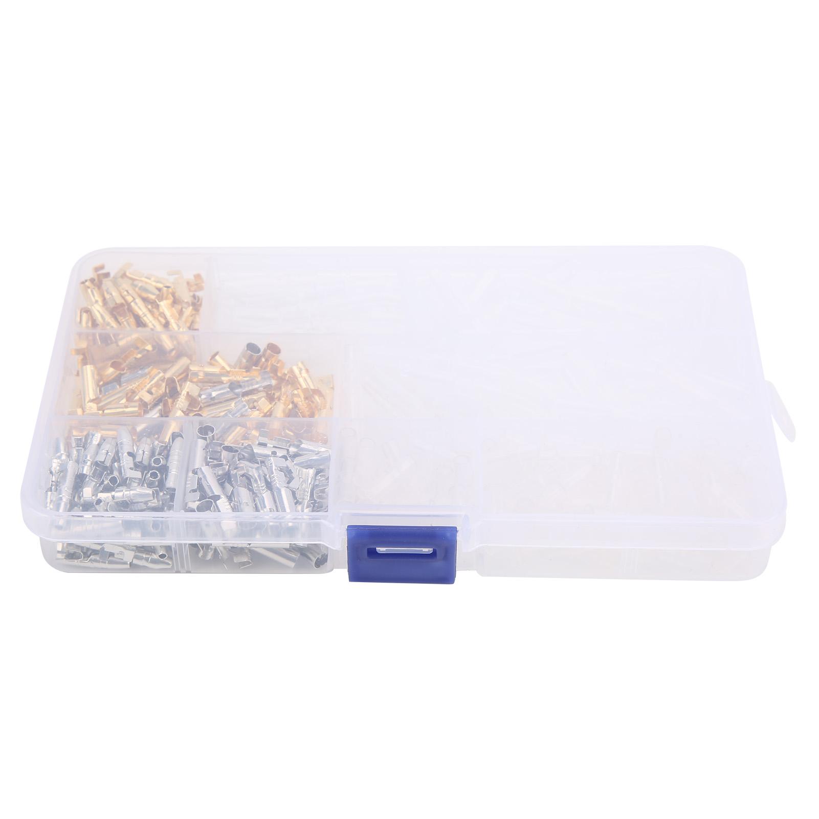 

400 шт. Мотоциклетний роз єм Пластиковий Мама Тато Електричний термінал Золотий Срібний 3,9 мм