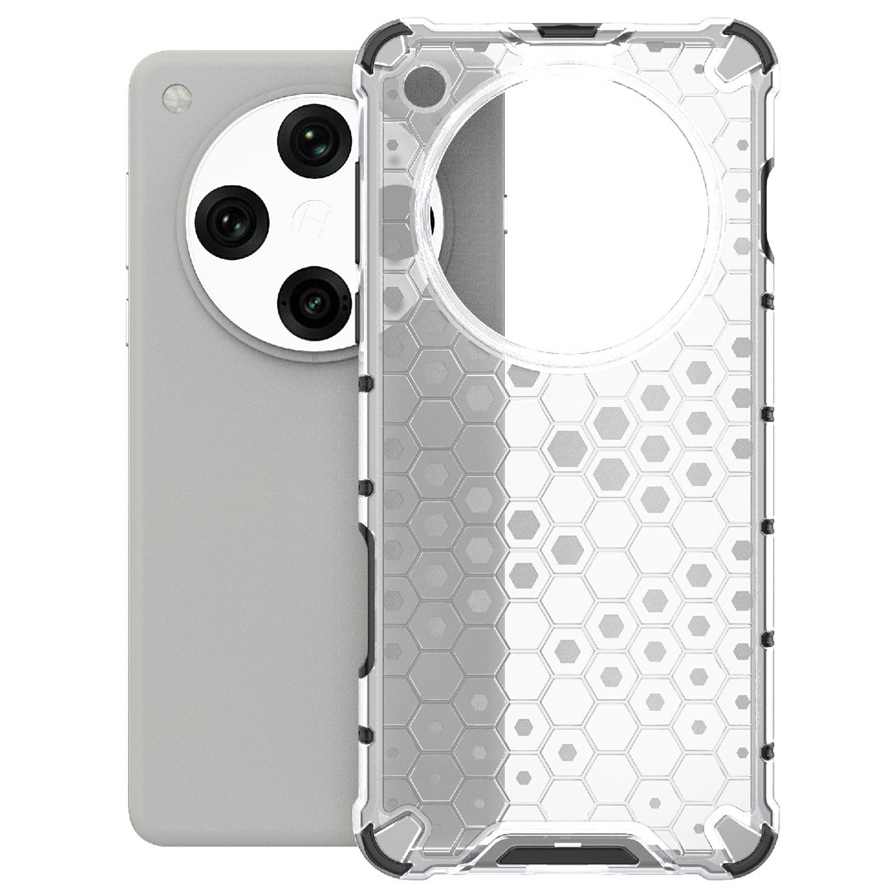

For Oppo Find X8 Pro 5G Case PC+TPU Phone Cover Honeycomb Shape Red
