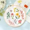 Crafts Handmade Painting Flowers Plants Pattern Cross Stitch DIY Embroidery Embroidery Starter Kit
