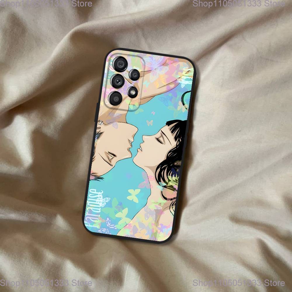 P-Paradise Kiss Manga Phone Case For Samsung Galaxy A20,A21s,A22,A31,A32,A52,A53,A72,73,A80 Soft Black Cover