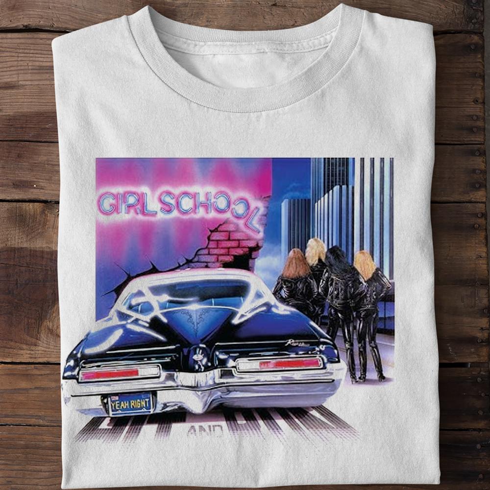 New GIRLSCHOOL Collection Album Band Gift For Fan S to 5XL Tshirt Unisex T-Shirt L