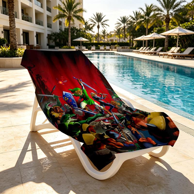 Video games Print Beach Towel Design, Soft, Lightweight. for Home Bathroom, Spa, Pool, Yoga, Surfing, Camping, Gift for Family, Friend