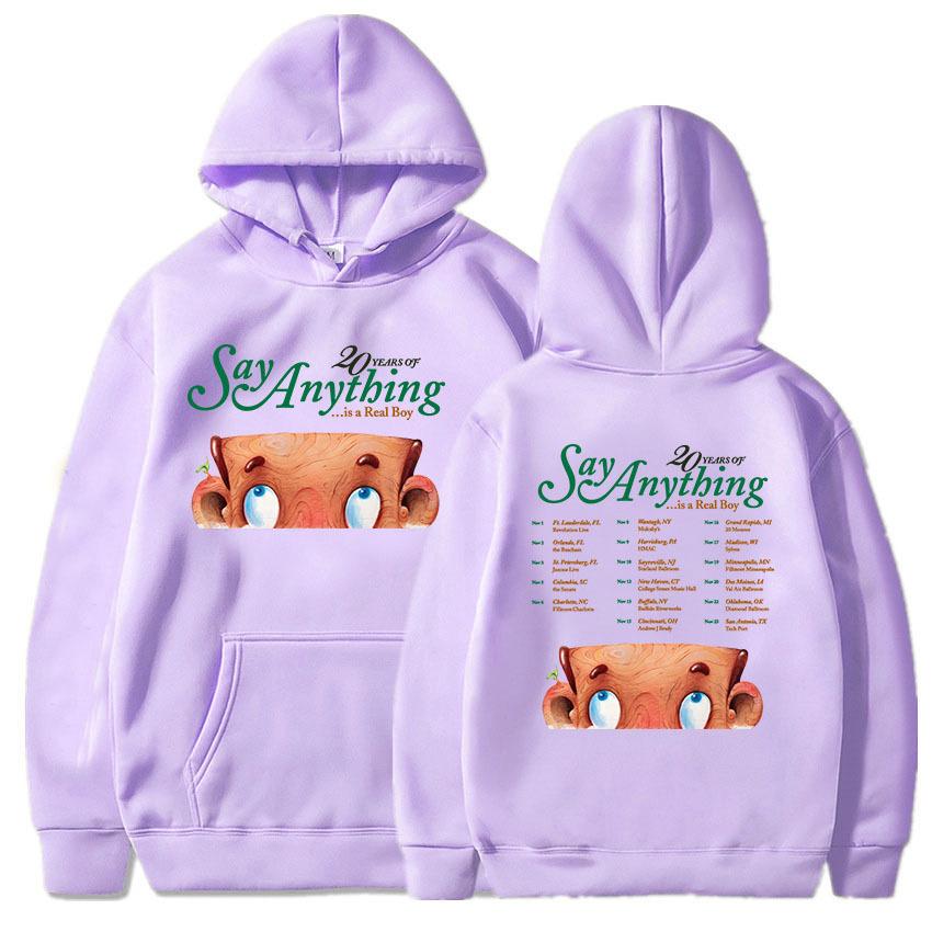 20 Years of Say Anything Is A Real Boy Tour Hoodies Rock