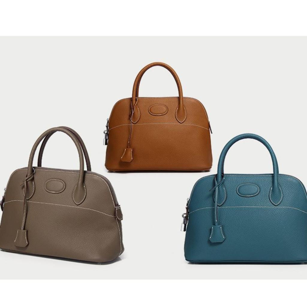 Bag Women's First Layer Cowhide Leather Women's Shell Bag Shoulder Bag Messenger Bag One Piece Delivery Fashionable and Versatile New Models