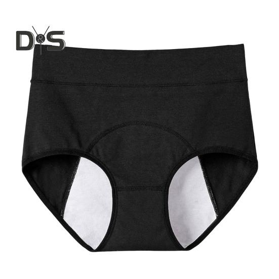 Dámské kalhotky Jednobarevné Nadměrná velikost Zvedající zadek S vysokým pasem Bezešvé Elastické Kalhotky proti protečení na menstruaci Dámské spodní prádlo