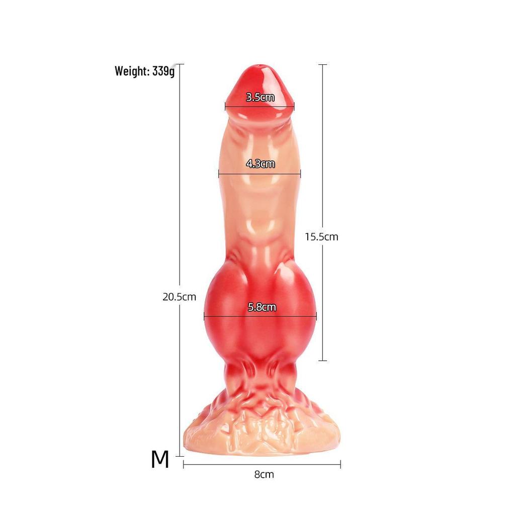 A196 Alien Phallus Dog Penis Anal Plug: Unisex Adult Masturbation and Pleasure Toy
