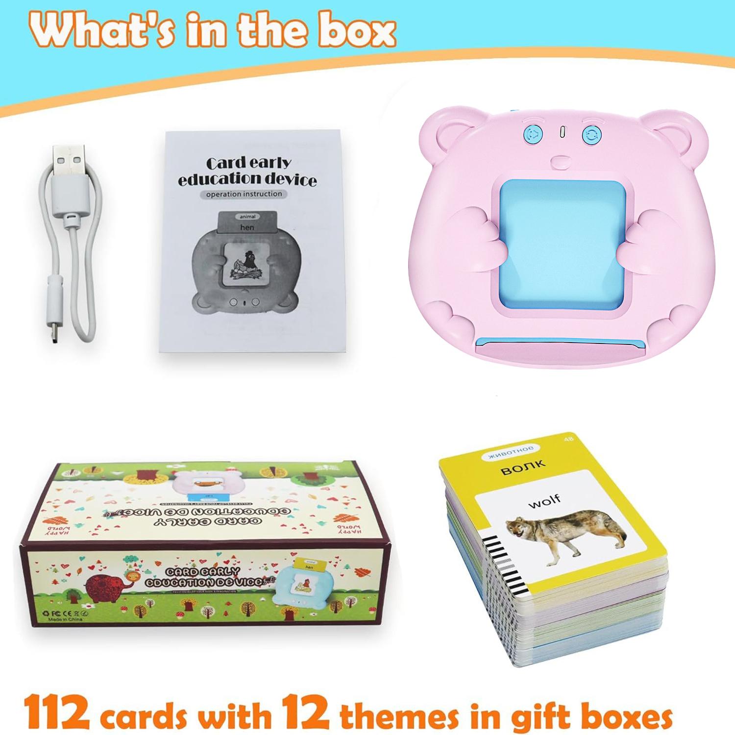 Детская обучающая машина со слотами для карточек для раннего развития, обучающая машина-просвещение со звуком, машина для раннего образования