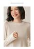 2026 Autumn/Winter Women's Gray Half-High Neck Wool Knit Sweater