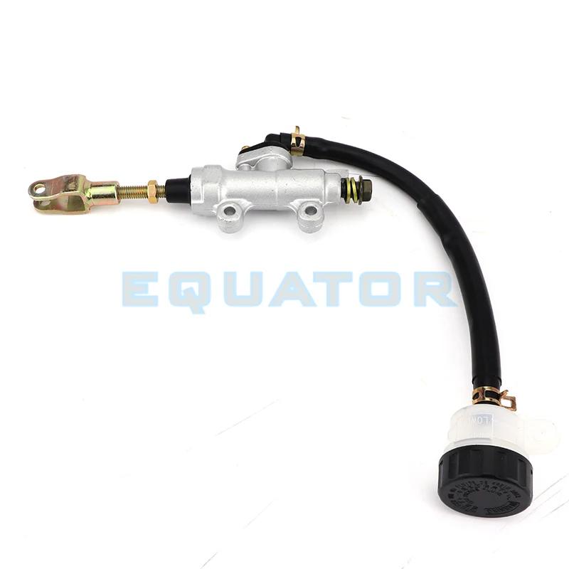 45mm Silver Rear Foot Brake Master Cylinder Pump Quad ATV Hydraulic With Reservoir For Pit Dirt Bikes Motorcycle