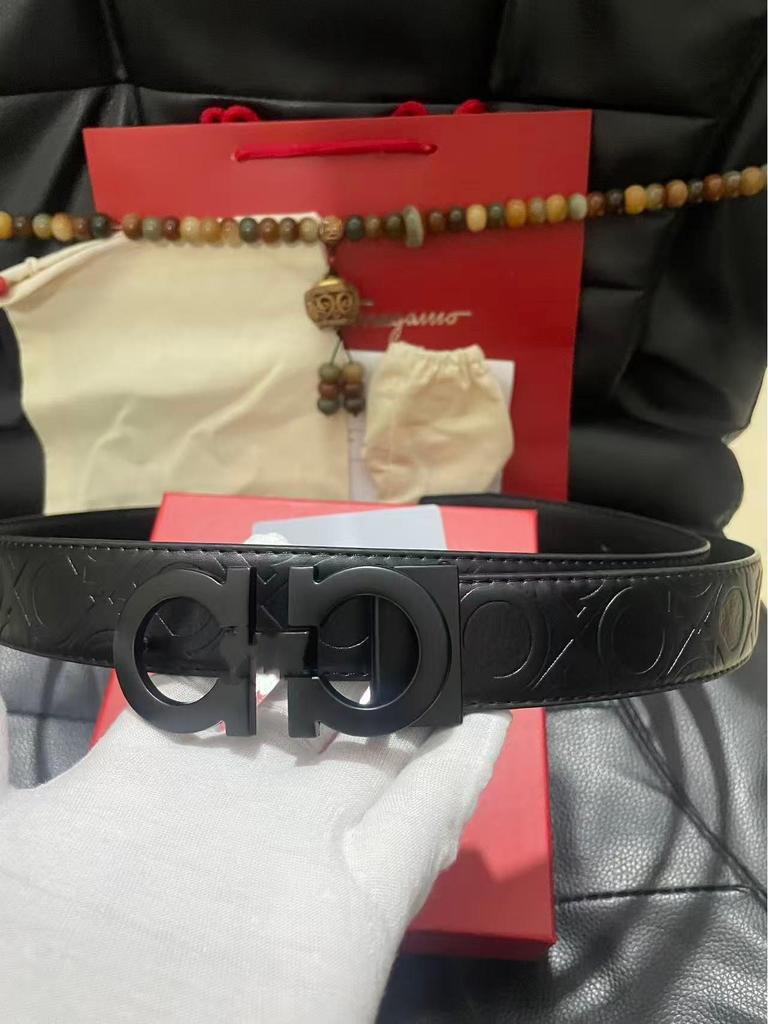 Modern Men's Leather Belt - Genuine Cowhide for Casual and Trendy Wear