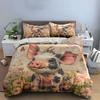 "Whimsical Piggy Paradise." Bedding Sets Duvet Covers Pillowcases(1* Duvet Cover 2* Pillowcases Without Duvet Insert)