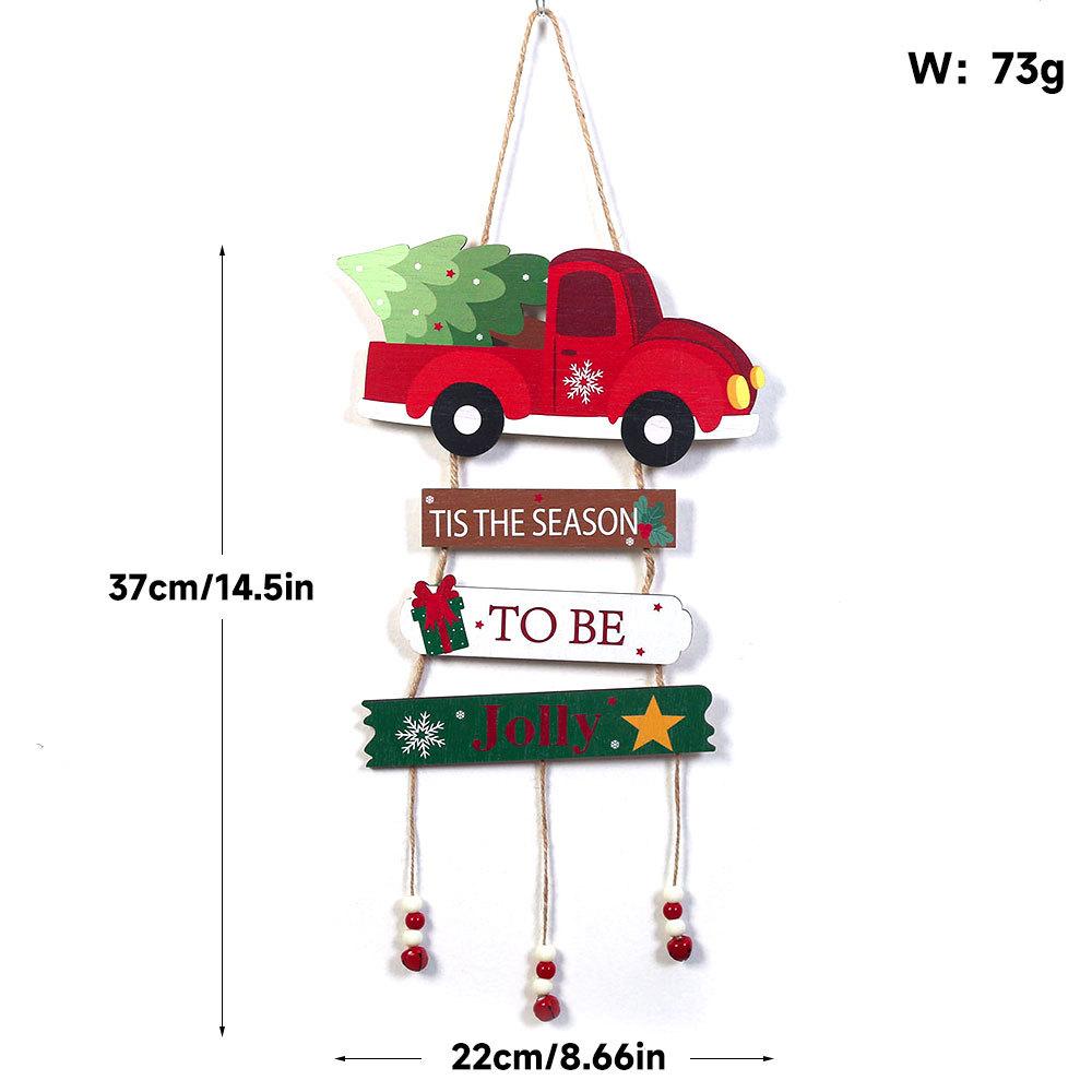 Weihnachtsbrief Anhänger Holzhandwerk Hängende Party Wanddekoration Türdekoration Szene Anordnung Requisiten Dekorationen Weihnachtsbaum