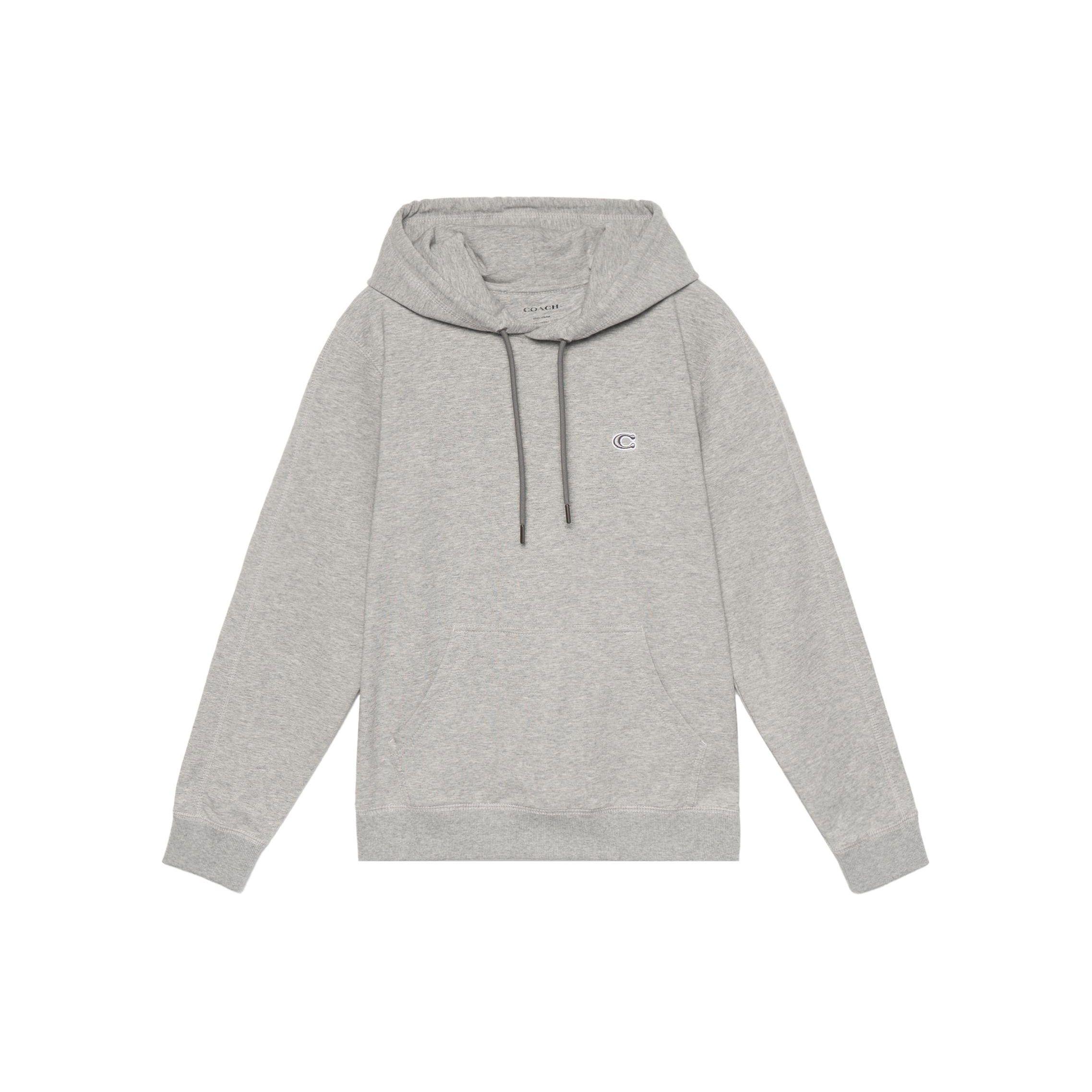 Coach Ss22 Однотонное худи с вышивкой логотипа и кулиской мужское серый C6376-LTE 11960₽