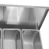 Xinjigaoge Stainless Steel 6-Compartment Condiment Box