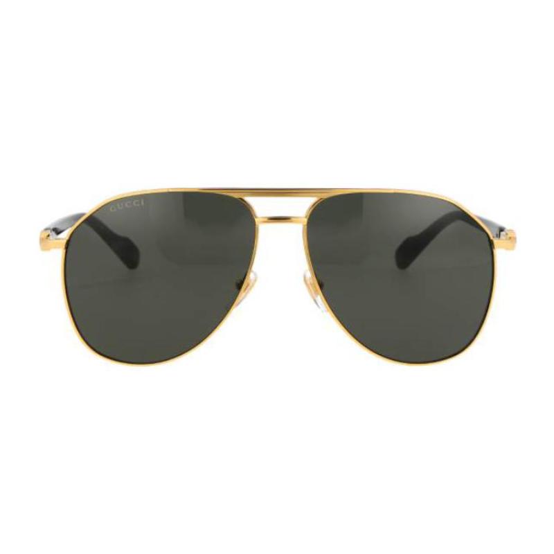 GUCCI Personality Simple and Stylish Alloy Aviator Sunglasses Men's