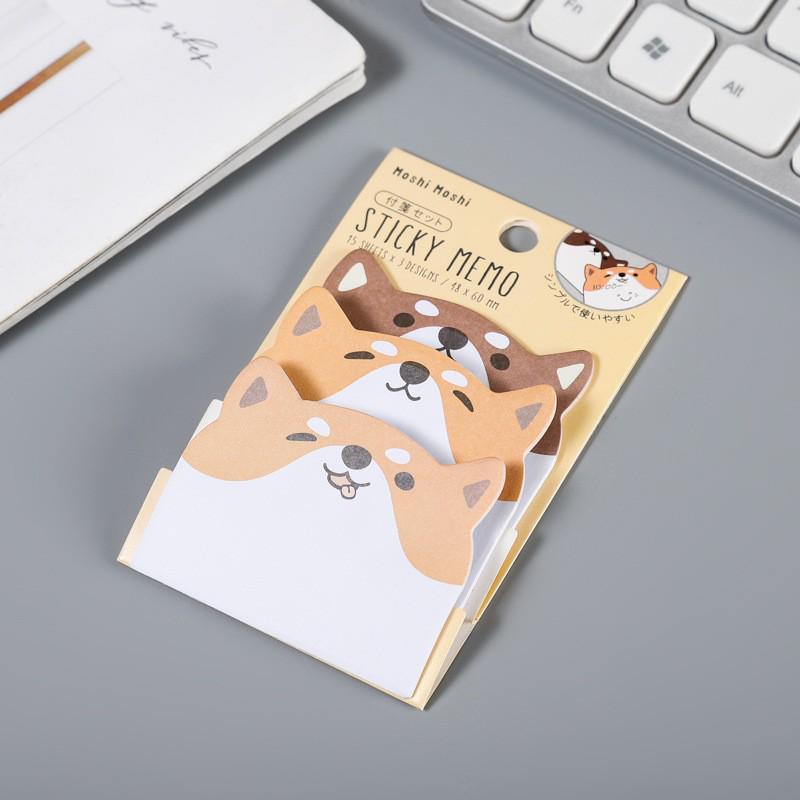 Creative Cute Animal-Shaped Sticky Notes (45 Sheets) - Reusable Planner Pads