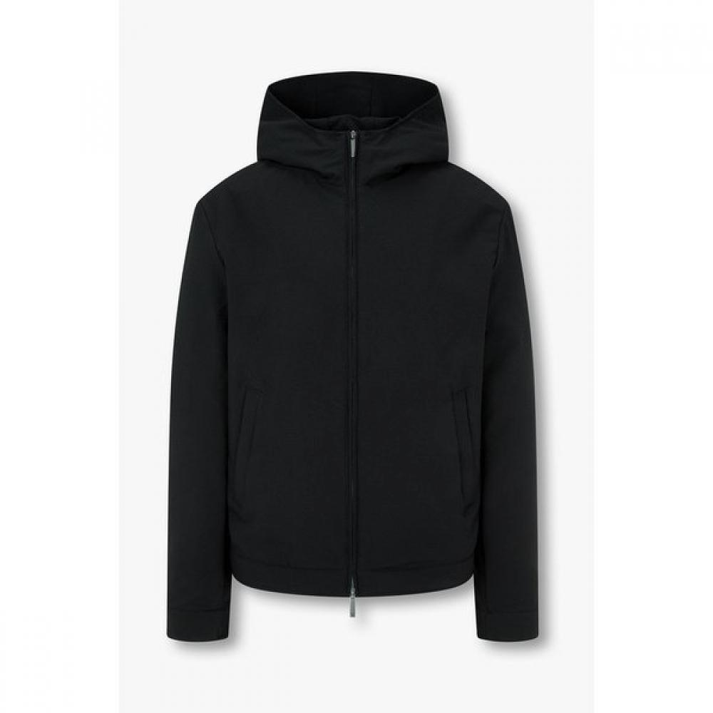 Emporio Armani Men S Stretch SeerSucker Hooded Jacket A516310001