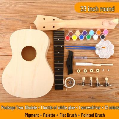 B.Y.K Doe-het-zelf Houten Ukulele Schilderset