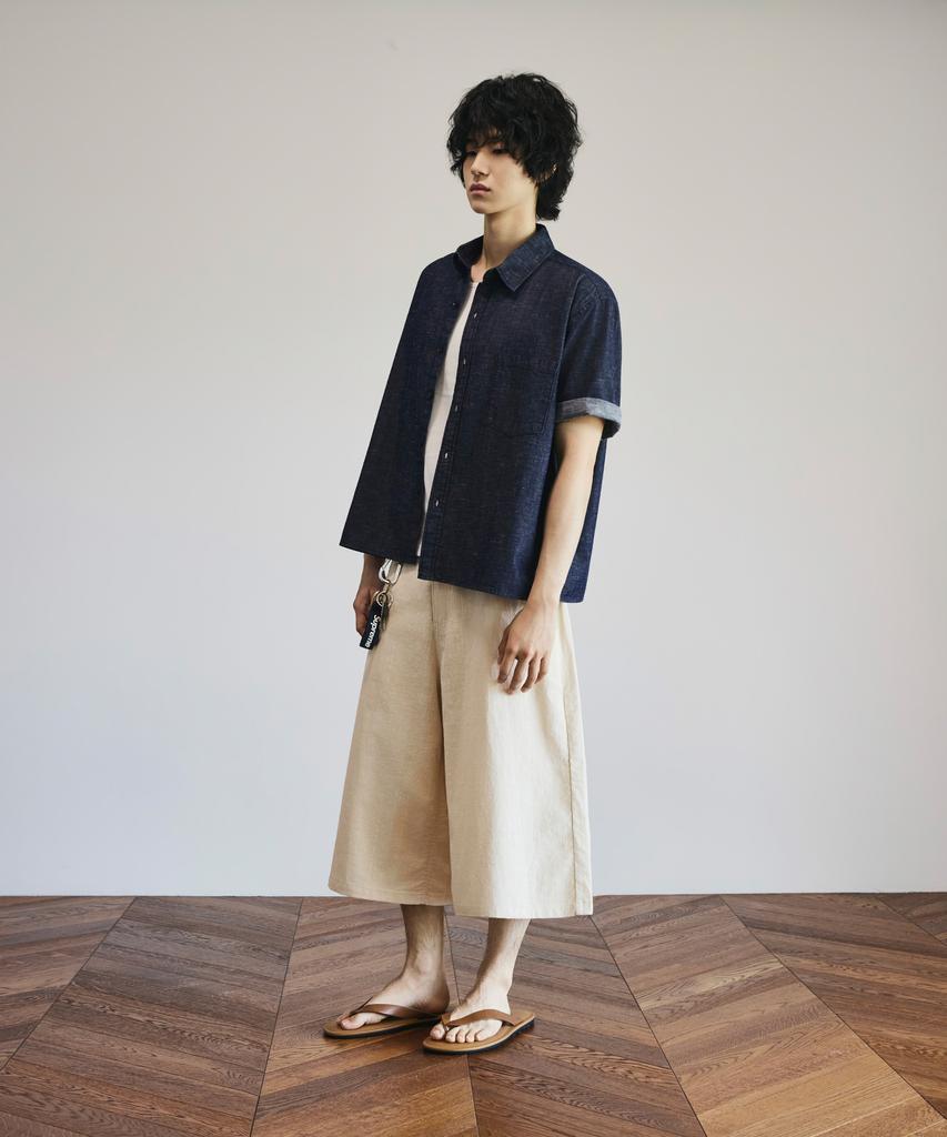 SIGNATURE Summer Linen-Like D-Ring Bermuda Pants [2 Colors]