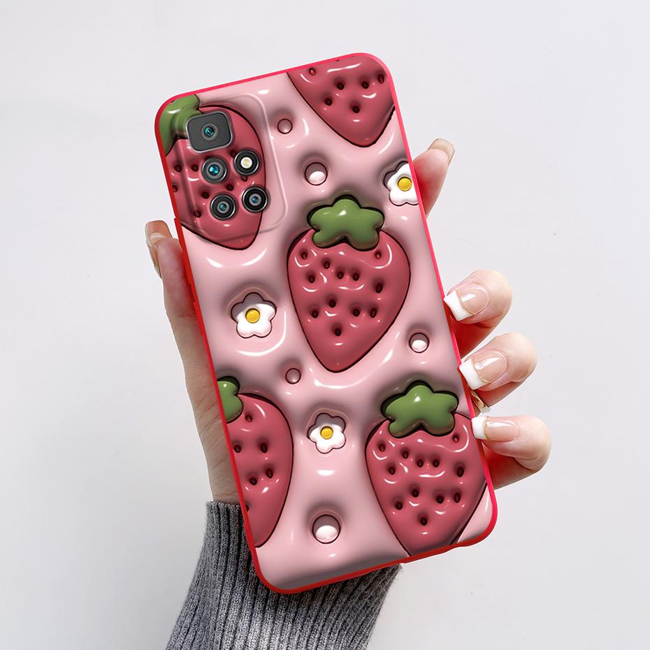 For Xiaomi Redmi 10 Prime 2022 Case Cute Bear Cartoon Shockproof TPU Cover For Xiaomi Redmi 10 Phone Case Redmi10 2022 Soft Capa