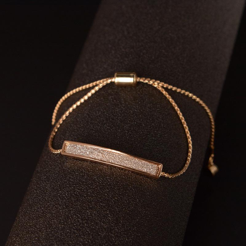 

Модный простой блестящий браслет-цепочка для женщин, минималистичный регулируемый браслет-подвеска для свадебной вечеринки, ювелирные изделия, подарок для девушки