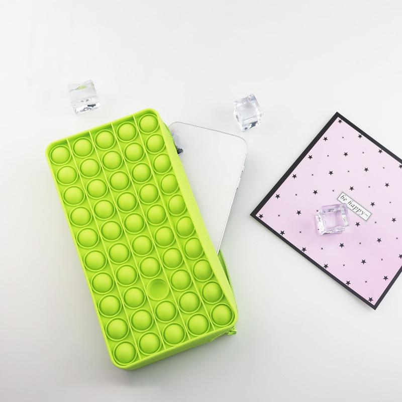 New Silicone Bubble Pencil Case Mouse Killer Pioneer Decompression Stationery Box Bag for School Season