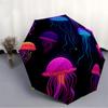 1pc Jellyfish Pattern Automatic Open, Sturdy Iron Frame, Compact Folding Design, All-Season Portable Umbrella for Women & Men yy250801083