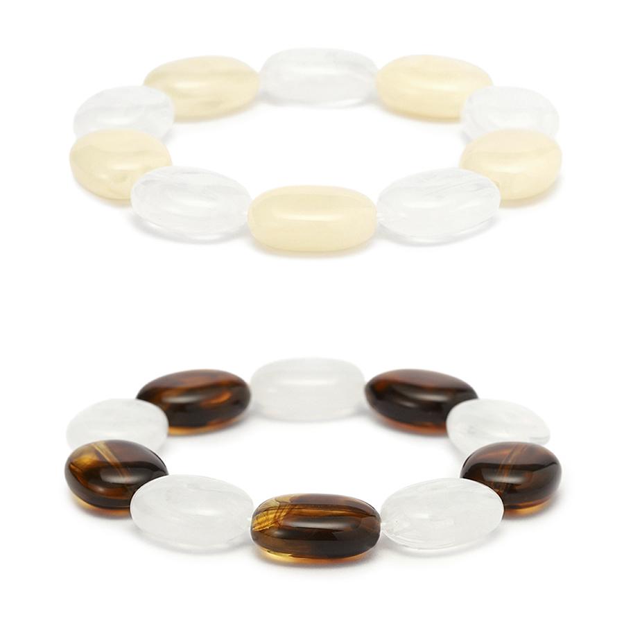 Minimalist Elegant Women Bracelet Beaded 2Pcs Premium Selected Cooling Sensation Acrylic Perfect Gift For Her Leisure Versatile