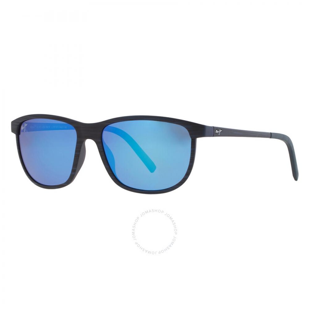 Maui Jim Lele Kawa Blue Hawaii Square Unisex Sunglasses B811 03s 58