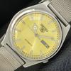 5 AUTOMATIC 7009A VINTAGE JAPAN MENS GOLDEN COLOR DIAL WATCH A701604-5 R206c-a701604