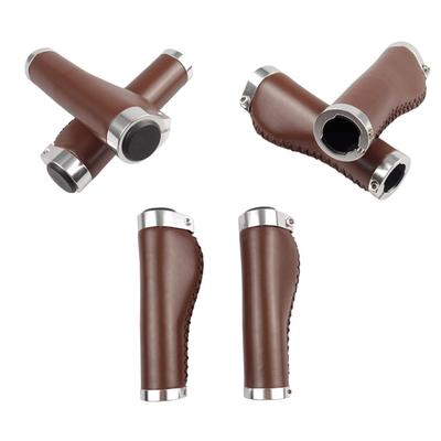 Mountain Bike Bike Handlebar Grips Vintage Bicycle Grips Bicycle Grips Cover Leather Bicycle Grips