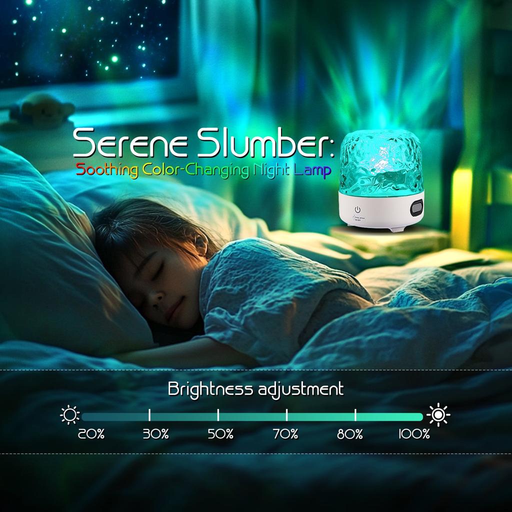 Ocean Wave Projector Light with Speaker, 16 Colors Water Wave Lamp, Wave Night Light Ideal Birthday Gifts for Boys Girls, Easter Gifts for Adults