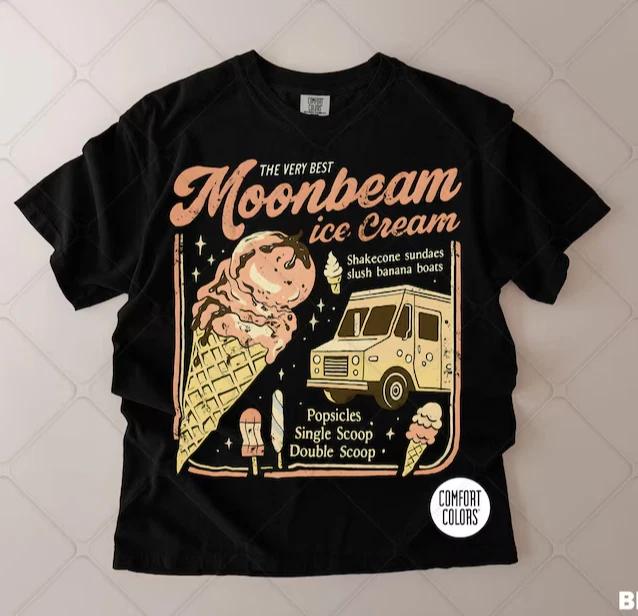 Moonbeam Ice Cream Shirt, America Heart Tour, Tour Album 2025 Concert 4XL