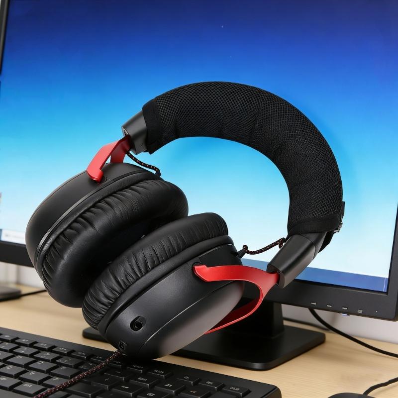 Breathable Mesh Cloth Headband Pad Cover Washable Headbeam Cushion Sleeve for Dedicated Model Headphone Comfort
