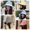 Adjustable Striped Peaked Cap Drawstring Women Sun Hat Lightweight Sunscreen Baseball Hat  Outdoor